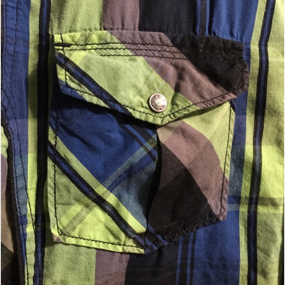 Mens REBEL & SOUL π plaid shirt. - Picture 4 of 11